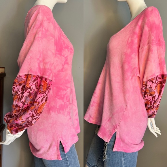 Anthropologie : dyed mixed material blouse - Picture 4 of 14